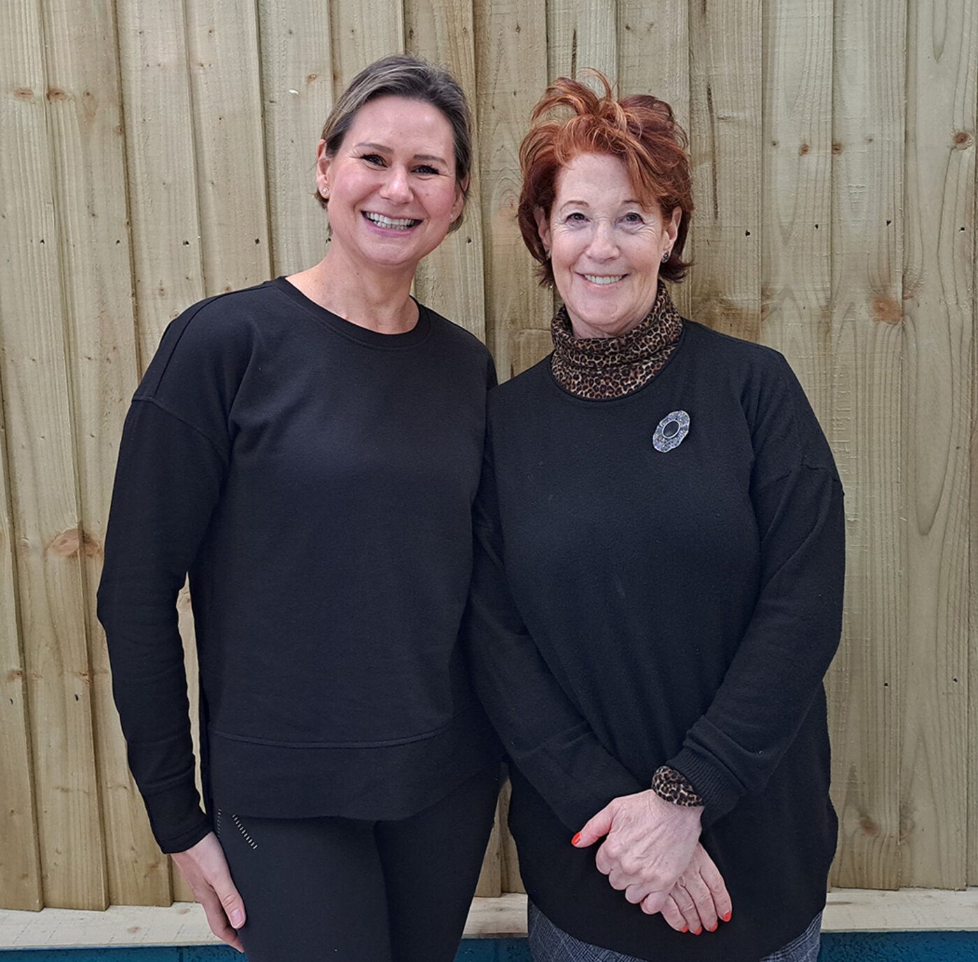 Ceri Lea and Louise Garman at Chetham Farm